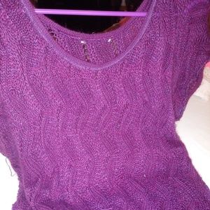 Purple soft shirt. Short sleeve